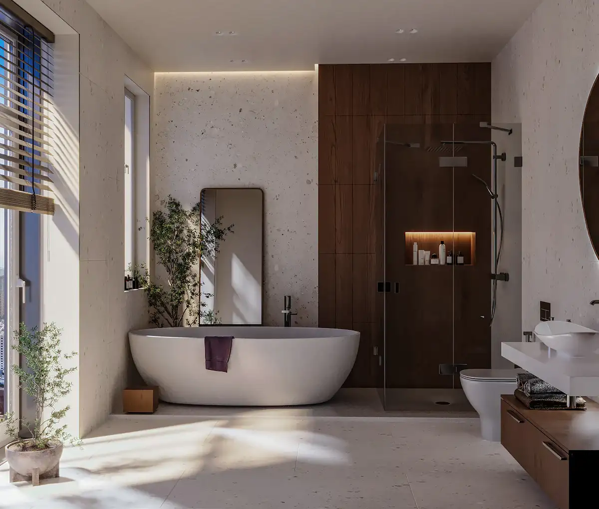 Salle de bain lumineuse