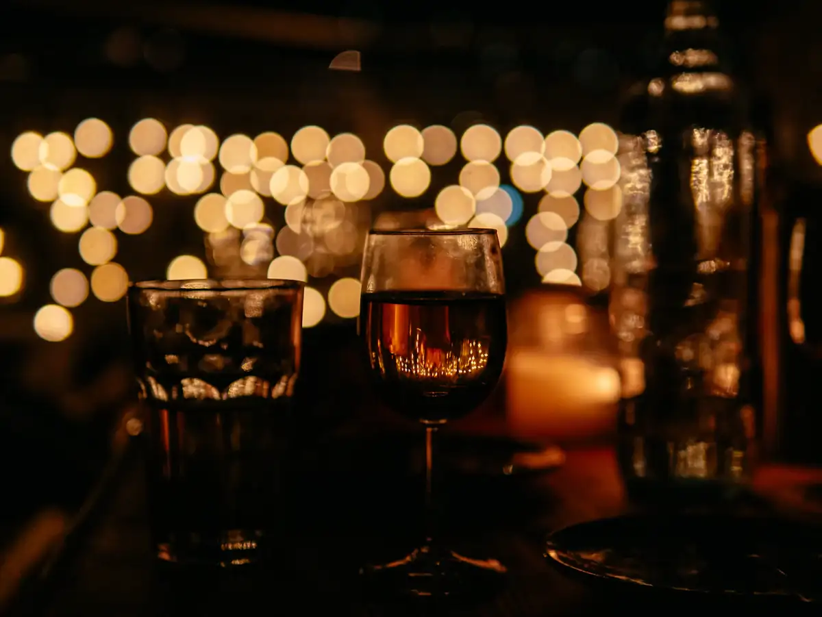 Verres et bougies